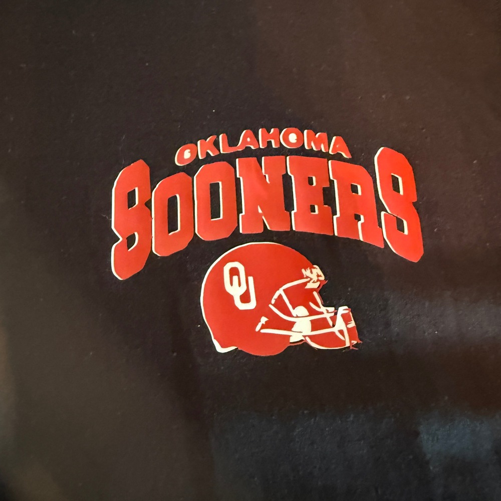 Hanes X-Temp Mens Oklahoma Sooners Polo Shirt Black 3XL Short Sleeve Football OU - Picture 7 of 8